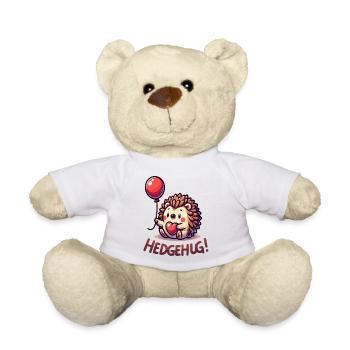 Câlin en forme de cœur hérisson - Nounours - blanc - Devant