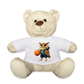 Basketball Owls - Teddy Bear - white - Front