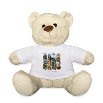 Edinburgh Urlaub Travel – Schottland Stadt Motiv - Teddy - Weiß - Vorne
