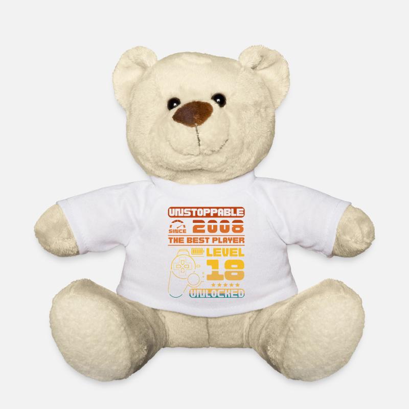 Seit 2008 unaufhaltsam, Level 18 freigeschaltet - Teddy - Weiß