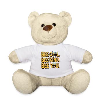 Bee Cool Bee Kind Bee You - Teddy Bear - white - Front