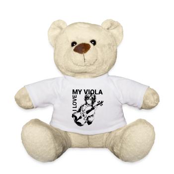 J’adore mon anime Viola ich liebe meine Bratsche - Nounours - blanc - Devant