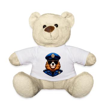 Marmots Police - Teddy Bear - white - Front