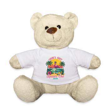 Suns Out Squads Out 2026 Spring Break Cruise Fun - Teddy Bear - white - Front