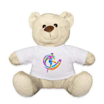 Fußballspieler - Teddy - Weiß - Vorne