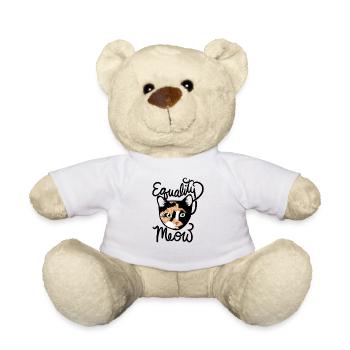 Portrait pop de chat calicot - Nounours - blanc - Devant