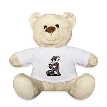 Chauffeur de dessin animé de chèvres occasionnels - Nounours - blanc - Devant