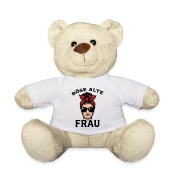 Nasty Old Woman with Sunglasses with Scarf - Teddy Bear - white - Front