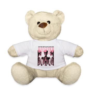 Funny Saying Motif Statement Outfit - Teddy Bear - white - Front