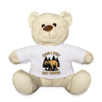 Can I Pet Dat Dawg, Wandern, Wanderung - Teddy - Weiß - Vorne