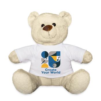 World Creator Abstract Palette - Teddy Bear - white - Front