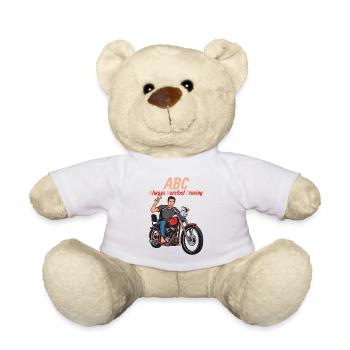 ABC Toujours Motocycliste Pieds Nus - Nounours - blanc - Devant