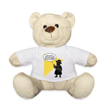 Hello uncle - pick up? Your brother is funny annoying - Teddy Bear - white - Front