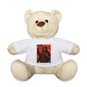 Squelette de Crâne de Faucheuse de l’Ombre Rouge - Nounours - blanc - Devant