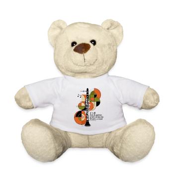 Fun Until the Reed Breaks | Clarinet - Teddy Bear - white - Front
