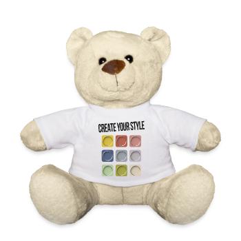 Create Your Style – Be Individual - Teddy Bear - white - Front