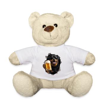 Rottweiler Bier - Teddy - Weiß - Vorne