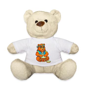 Hippie Bär - Teddy - Weiß - Vorne