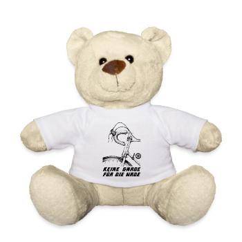 Keine Gnade für die Wade - Rennrad Sport - Teddy - Weiß - Vorne