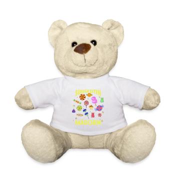 Sweets Sweet Tooth Cute Girl - Teddy Bear - white - Front