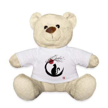 Sakura Neko - Teddy Bear - white - Front