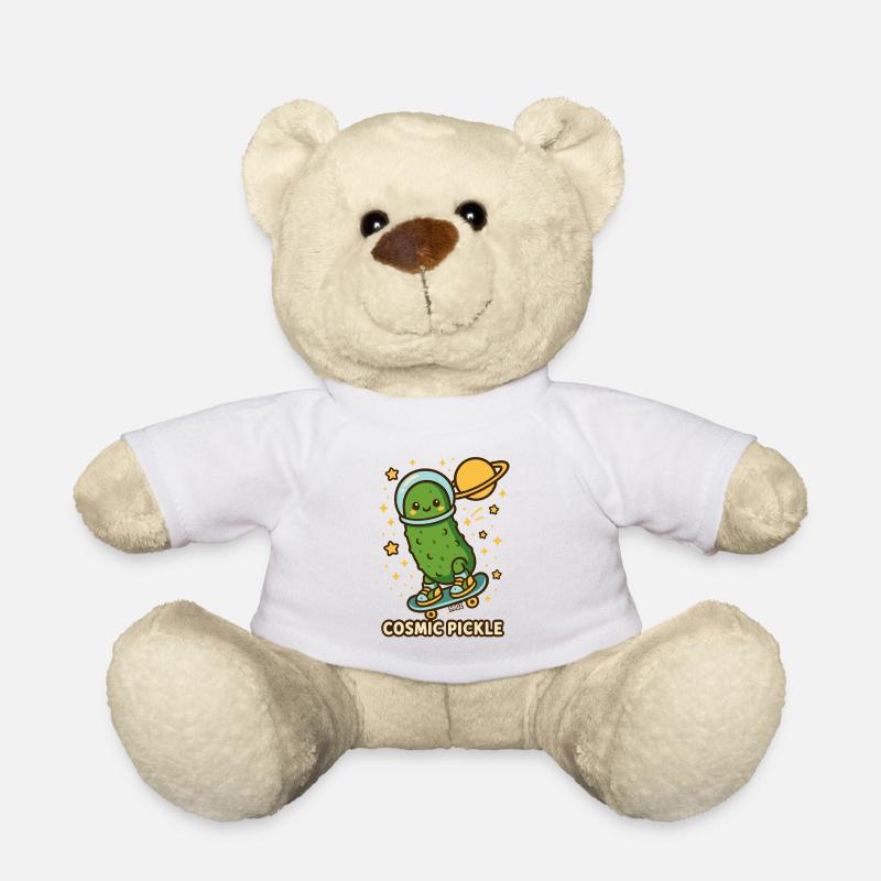 Cosmic Cucumber sur Skateboard - Nounours - blanc