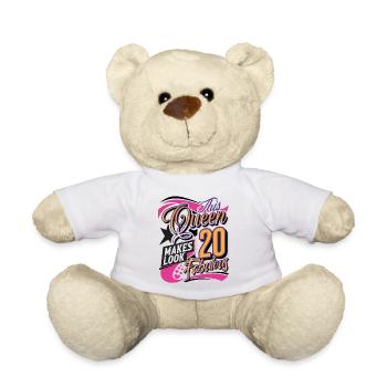 20th Birthday Queen - Teddy Bear - white - Front