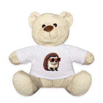 Igel Mit Sonnenbrille Igel Sarkasmus Tierliebhaber - Teddy - Weiß - Vorne