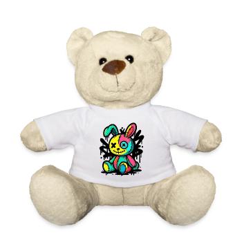 Goth Bunny Horror Rabbit Gothic Gruselig Gruselig - Teddy - Weiß - Vorne
