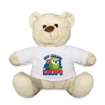 Save The Kakapo Bird New Zealand - Teddy Bear - white - Front