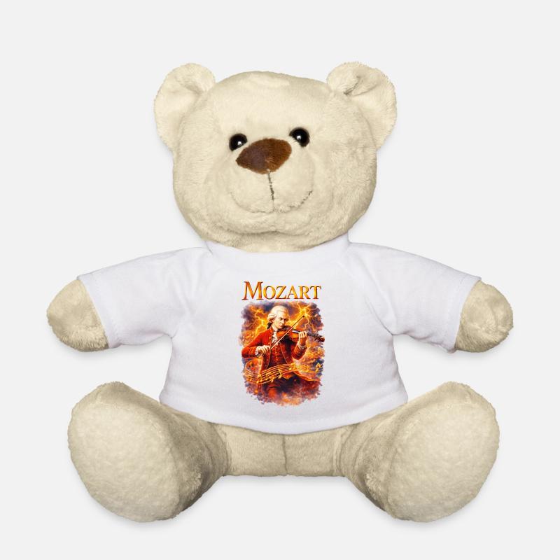 Mozart Feuersturm Violine - Teddy - Weiß