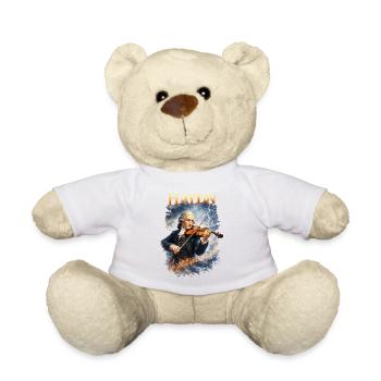 Haydn Violin in the Storm - Teddy Bear - white - Front