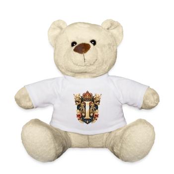 I Buchstabe Name Krone - Teddy - Weiß - Vorne