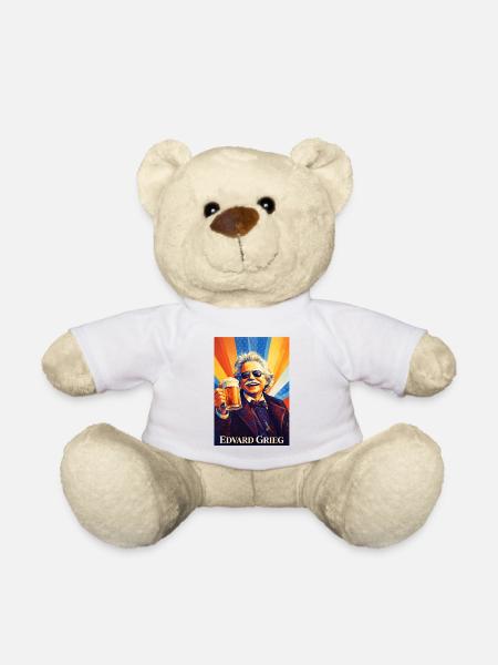 Retro Komponist mit Bierglas - Teddy - Weiß