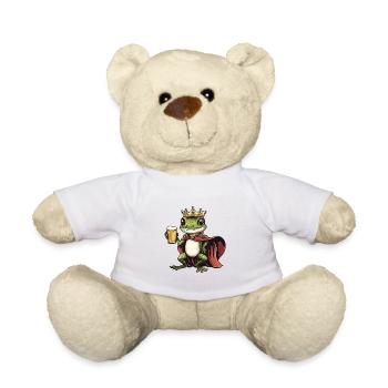 Lizard Beer King - Teddy Bear - white - Front
