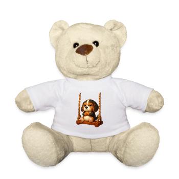 Balançoire de terrain de jeux de jeux animés Grumpy Beagle - Nounours - blanc - Devant