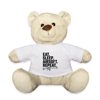 Iss. Schlaf. Airsoft. Wiederholen. - Teddy - Weiß - Vorne