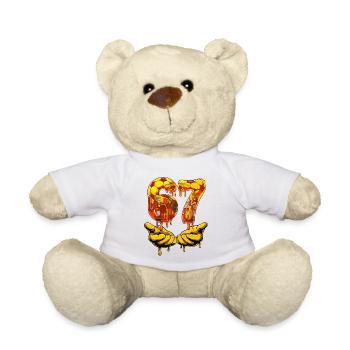 67 Soccer Meme 67 T Shirt, Soccer 67 Football - Teddy Bear - white - Front