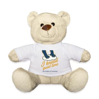 Sourdough I knead quiet time bread baking - Teddy Bear - white - Front