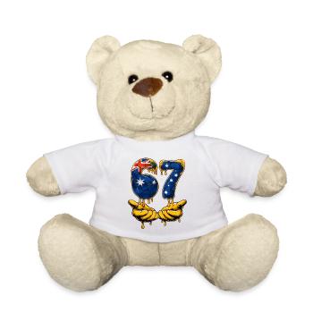 67 Soccer Meme 67 T Shirt, Soccer 67 Football - Teddy Bear - white - Front