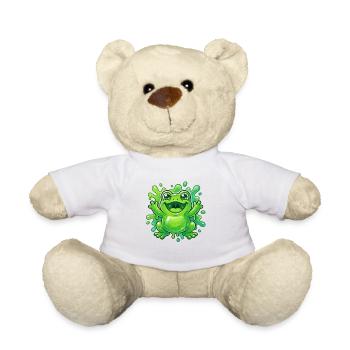 Fröhlicher Frosch Spritz - Teddy - Weiß - Vorne
