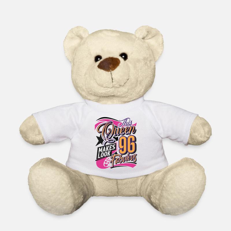 96. Geburtstag Queen - Teddy - Weiß