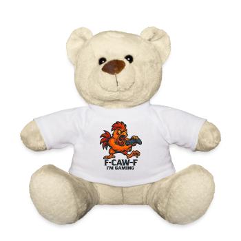 F-Caw-F I'm Gaming Humor Funny - Teddy Bear - white - Front