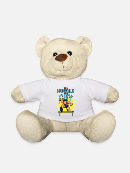 Hurdles: No Hurdle No Cry - Teddy Bear - white