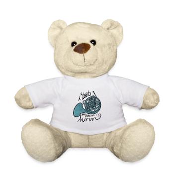 Aqua French Horn Tangle - Teddy - Weiß - Vorne