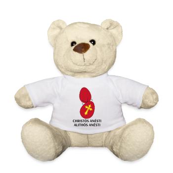 Christos Anesti Alithos Anesti Orthodoxes Ostern - Teddy - Weiß - Vorne