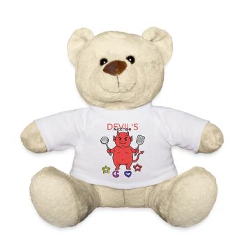 Devil's Kitchen Cooking Devil No.2 - Teddy Bear - white - Front