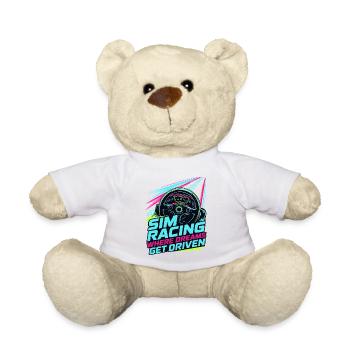 Sim Racing Where Dreams Are Driven - Teddy Bear - white - Front