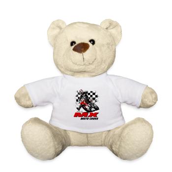 Moto Cross - Supercross - Motocross - Nounours - blanc - Devant