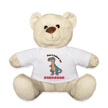 Dino Spruch Nicht Folgen - Teddy - Weiß - Vorne